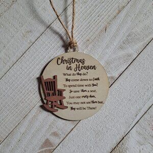 Christmas in heaven ornament